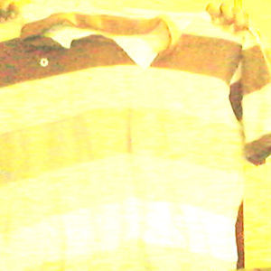 Southpole polo shirt beige bwn wht XXL